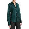 imageVince Womens Bias LS BlouseJuniper