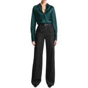 imageVince Womens Bias LS BlouseJuniper