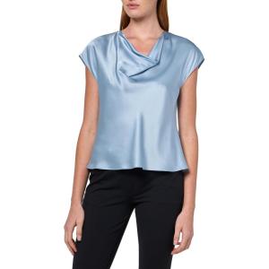 imageVince Womens Cowl Nk Cap SLV BlousePale Amalfi