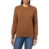 imageVince Womens Wide Crew SweaterCognac