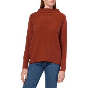 imageVince Womens Boiled Funnel Neck PulloverTuscan Red