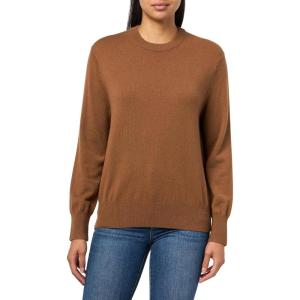 imageVince Womens Wide Crew SweaterCognac