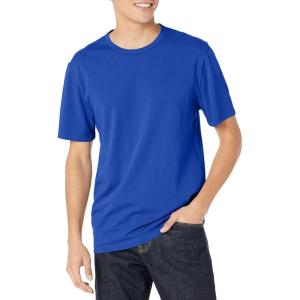 imageVince Mens Garment Dye Short Sleeve CrewWashed Cobalt