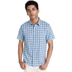imageVince Mens Waterfront Plaid SSSmoke Blue