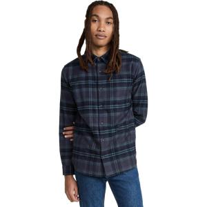 imageVince Mens Westlight Plaid ShirtNightfall