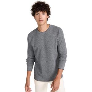 imageVince Womens Mouline Thermal CrewOff WhiteBlack