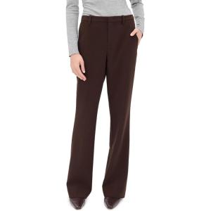 imageVince Womens Mid Rise Tailored Flare PantsDeep Espresso