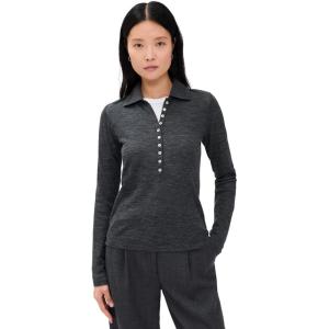 imageVince Womens Multi Button PoloMed H Grey