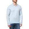 imageVince Mens Birdseye Johnny Collar PoloH GlacierPearl