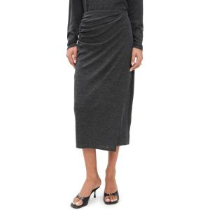 imageVince Womens Waist Draped Midi SkirtDk H Grey