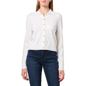 imageVince Womens Button Up Polo CardiganOffwhite