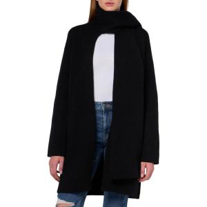 imageVince Womens Draped Car CoatBlack