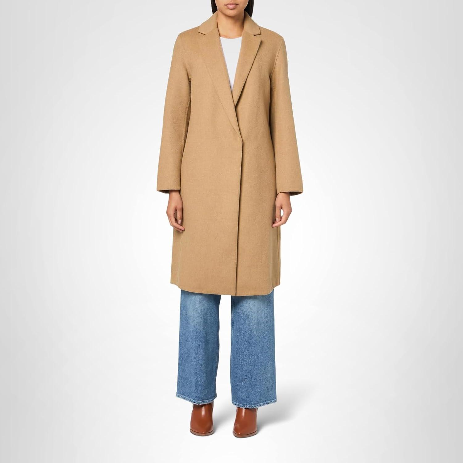 imageVince womens Classic Straight CoatCamello