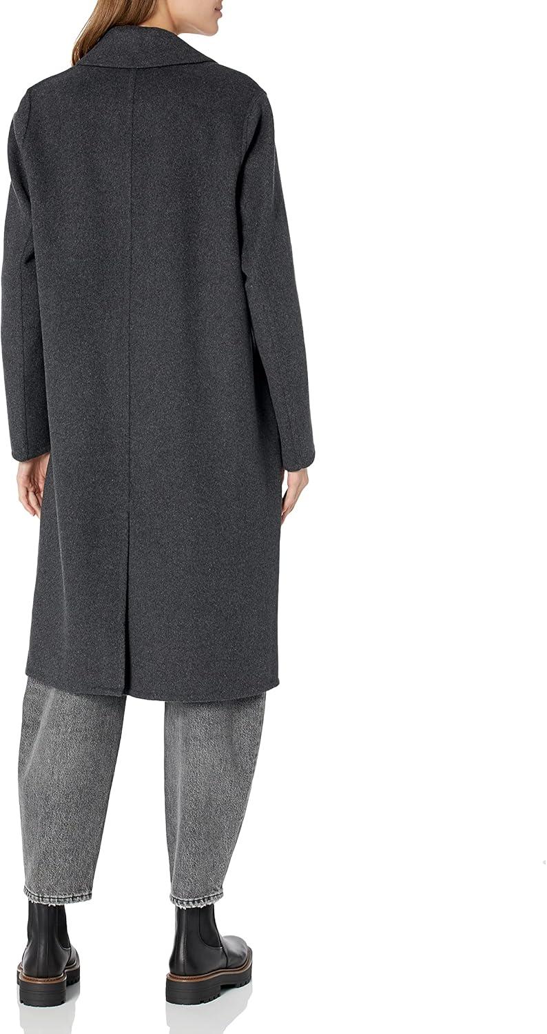imageVince womens Classic Straight CoatCharcoal
