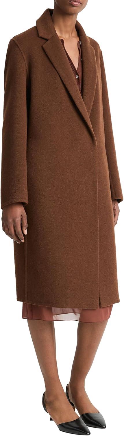 imageVince womens Classic Straight CoatDeep Oak