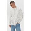 imageVince Mens Sueded Jersey Button Down ShirtOff WhiteSmoke