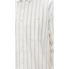 imageVince Mens Sueded Jersey Button Down ShirtOff WhiteSmoke