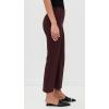 imageVince Womens Mid Rise Pintuck Crop Flare PantsOxblood
