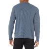 imageVince Mens Dbl Face Feeder Stripe LS CrewCoastalColony Blue