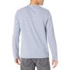 imageVince Mens Dbl Face Feeder Stripe LS CrewColony BlueH White