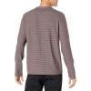 imageVince Mens Dbl Face Feeder Stripe LS CrewMed H GreyBeet Root