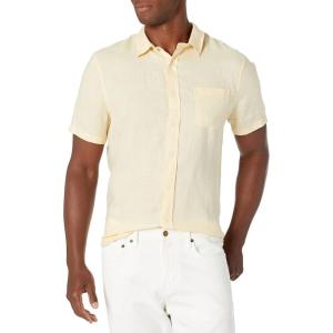 imageVince Mens Linen Short Sleeve ShirtMalt