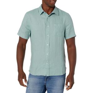 imageVince Mens Linen Short Sleeve ShirtPoolside