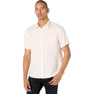 imageVince Mens Linen Short Sleeve ShirtQuartz