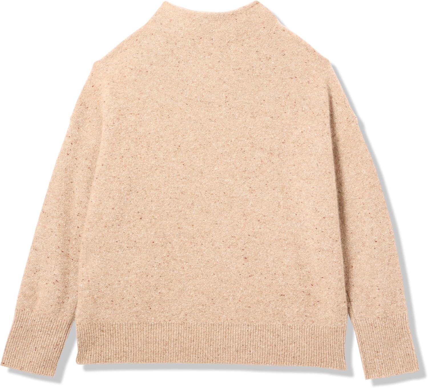 imageVince Womens Donegal Funnel Nk PulloverH Oat Donegal