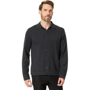 imageVince Mens Merino Button DownH Black