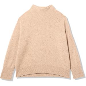 imageVince Womens Donegal Funnel Nk PulloverH Oat Donegal