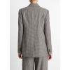 imageVince Womens Houndstooth Double Breasted Blazer