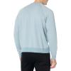 image:imageVince Mens Birdseye Raglan Long Sleeve CrewLake BlueDeco Cream