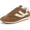 Brown Suede/White Leather