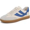 Flax/Lapis Blue Suede/Leather