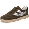 Military Green/Silver Suede