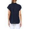 image:imageVince Womens Cap Sleeve Hidden Placket BlouseCoastal
