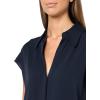 image:imageVince Womens Cap Sleeve Hidden Placket BlouseCoastal