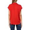 image:imageVince Womens Cap Sleeve Hidden Placket BlousePoppy