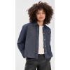 image:imageVince Womens Cropped Button Down ShirtIndigo