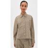 image:imageVince Womens Cropped Button Down ShirtLt Wheatstone Check