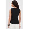 image:imageVince Womens High V Shell TankBlack