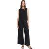 image:imageVince Womens Linen Crew Neck ShellBlack