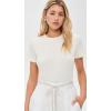 image:imageVince Womens Rib Crew NeckOffwhite