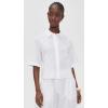 image:imageVince Womens Scallop Detail Short Sleeve ShirtOptic White