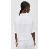 image:imageVince Womens Scallop Detail Short Sleeve ShirtOptic White