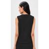 image:imageVince Womens Shadow Grid Cowl Neck TopBlack