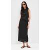 image:imageVince Womens Shadow Grid Cowl Neck TopBlack