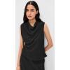 image:imageVince Womens Shadow Grid Cowl Neck TopBlack