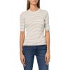 image:imageVince Womens Striped Elbow Sleeve CrewTapenade Combo